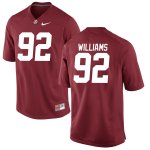 Men's Alabama Crimson Tide #92 Quinnen Williams Crimson Game NCAA College Football Jersey 2403XJQA1